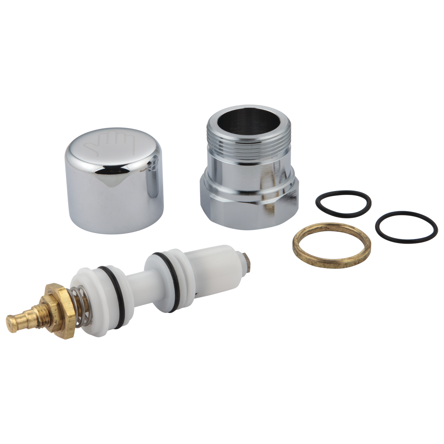 Commercial Instit Parts 060838A Push-Button Metering Retrofit Kit (190009A) - Chrome