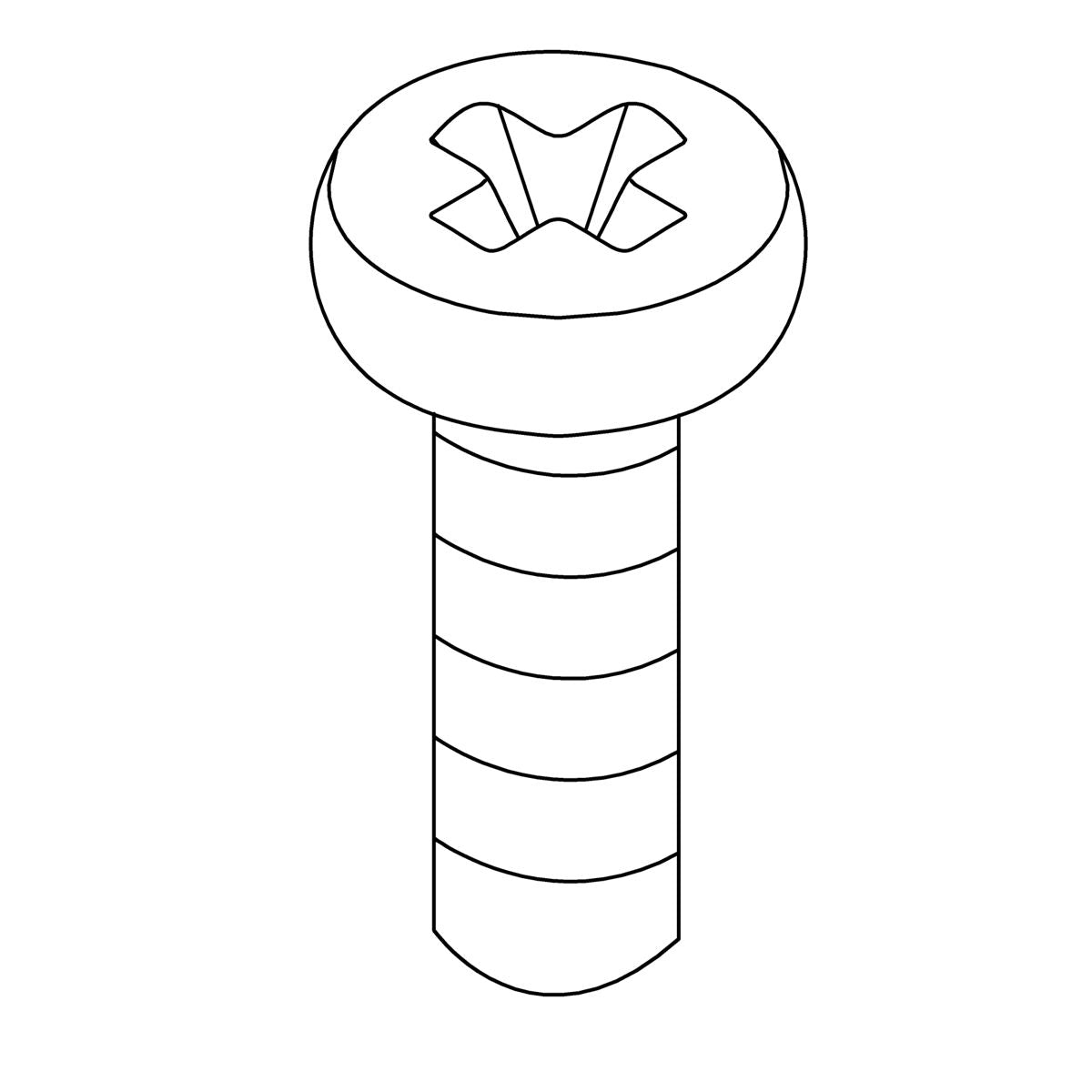 KOHLER K-1166884 Screw, 8-32 X 0.492, Flat Head