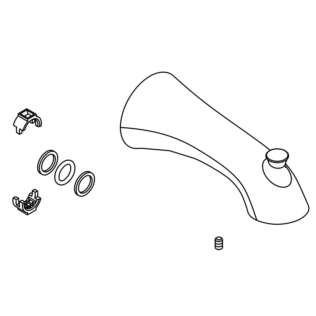KOHLER K-1231514 Tub Spout Assembly