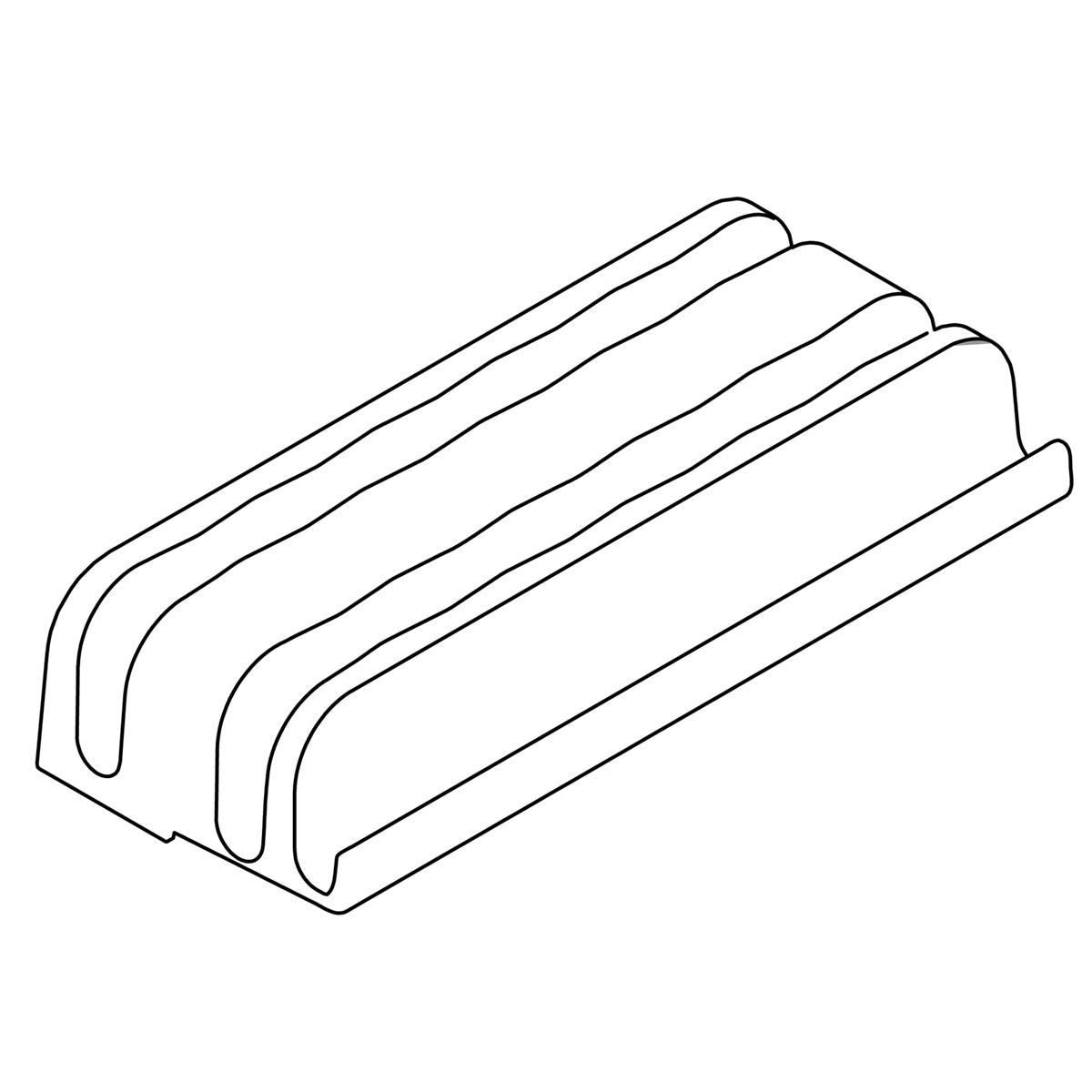 KOHLER K-1241031-02 Center Guide, 1/4" (Black)