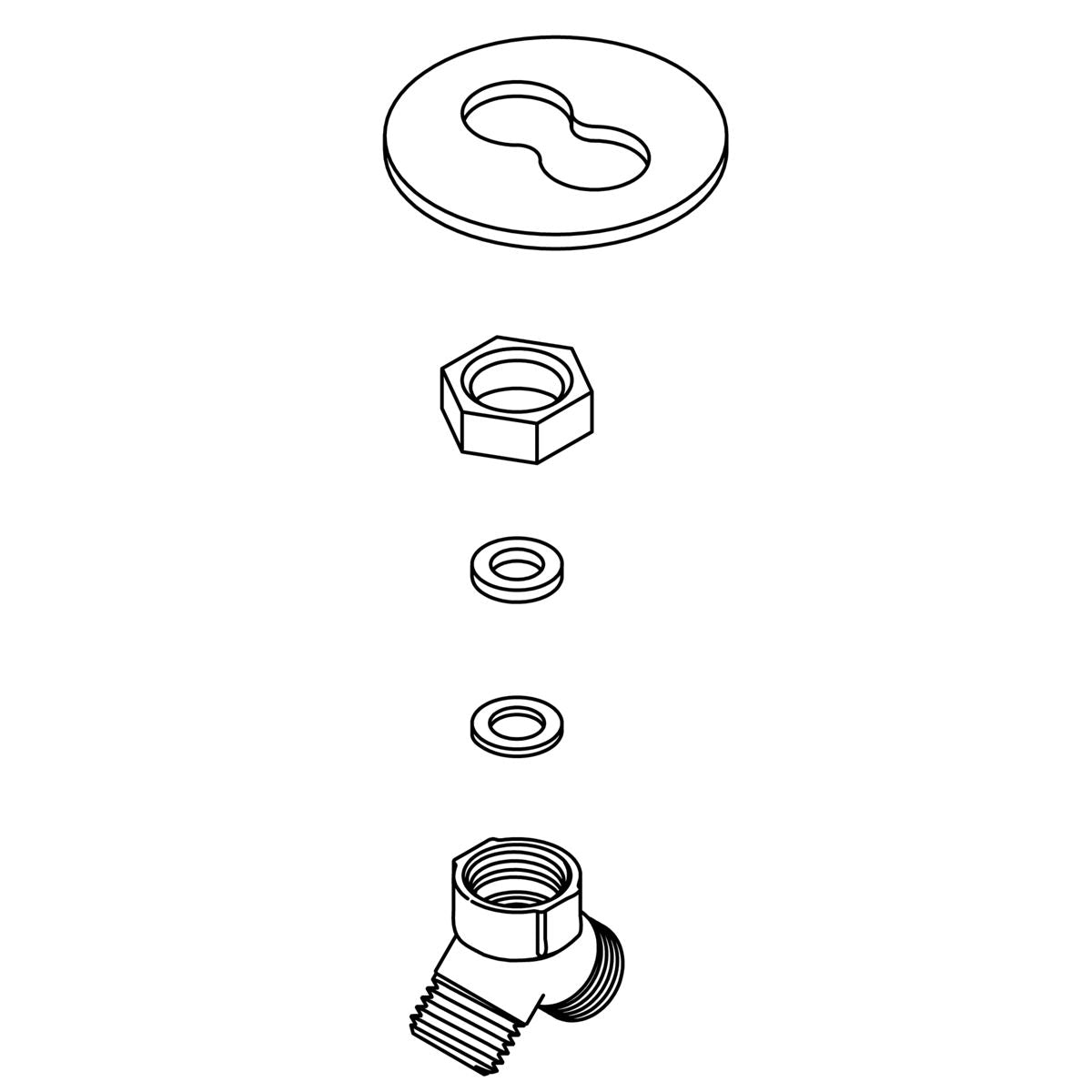 KOHLER K-1271579 Kit,Tee,Nut & Washer