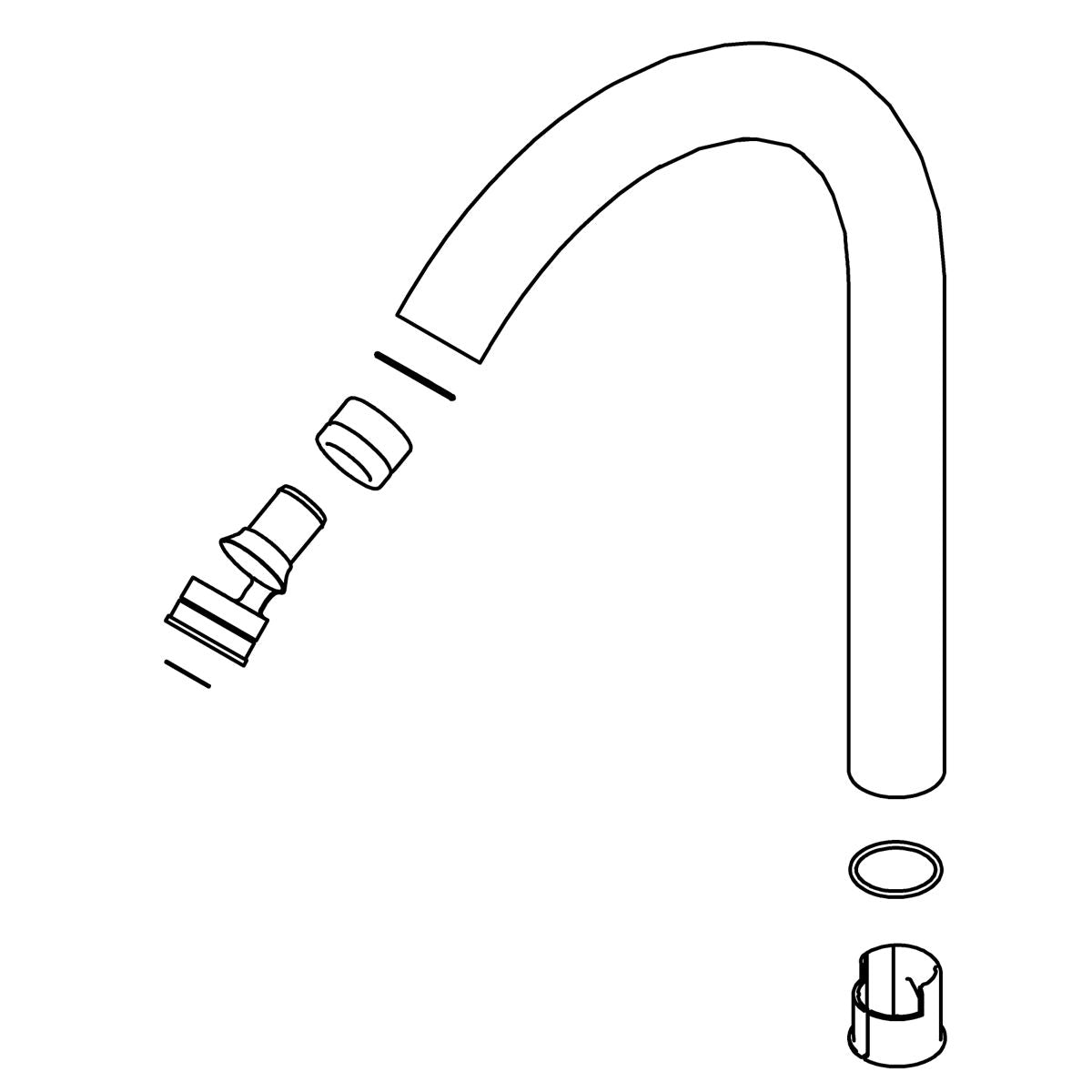KOHLER K-1297123 Spout Tube Assembly