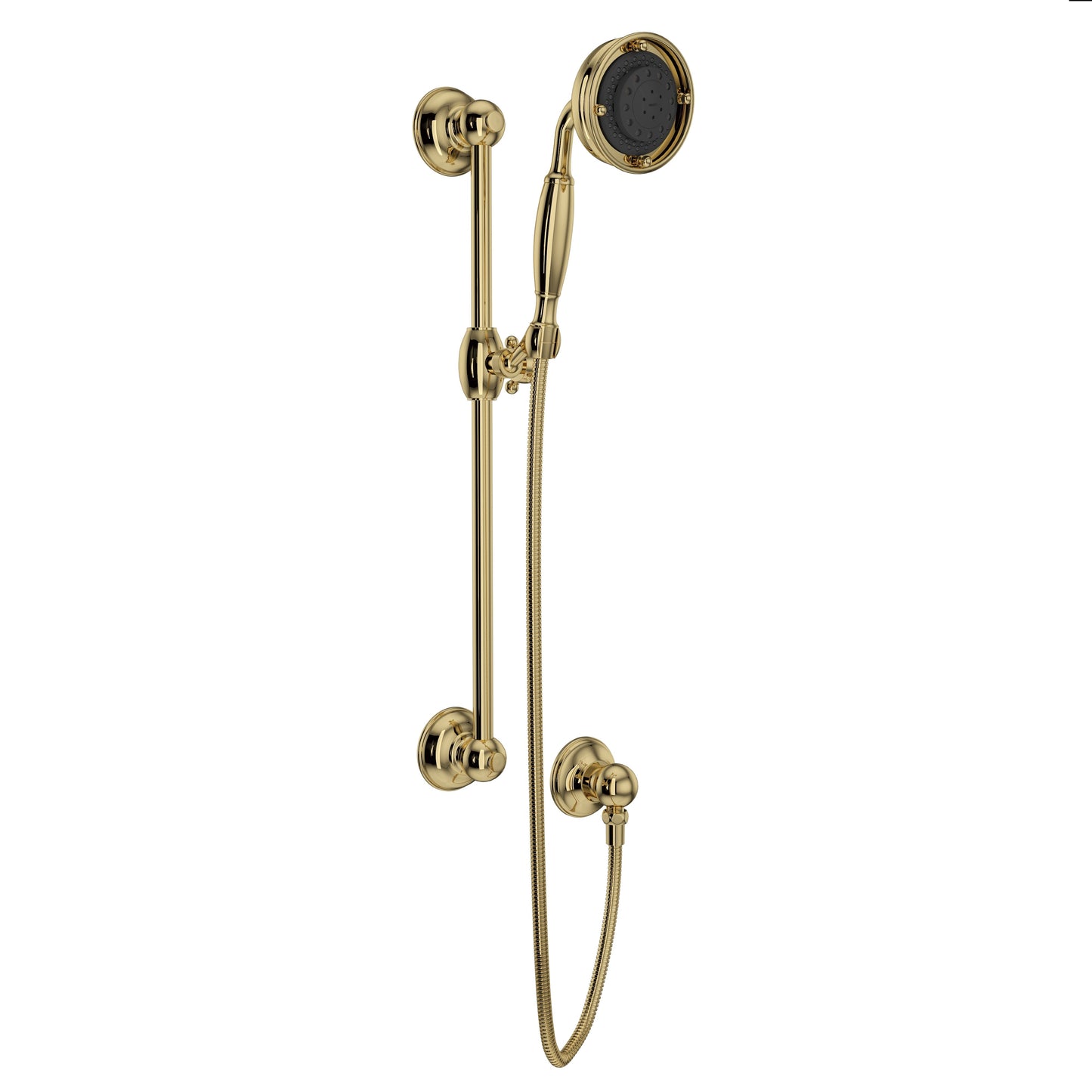 ROHL 1311 Handshower Set With 22" Slide Bar and 3-Function Handshower