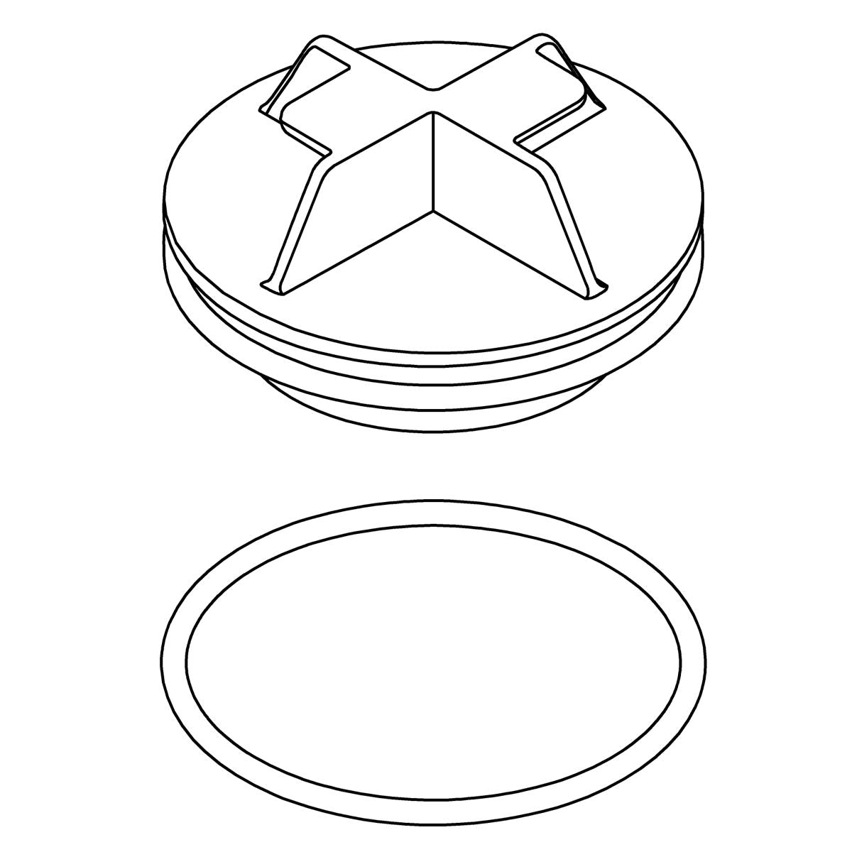 KOHLER K-1388305 Manual Piston Cover Assembly