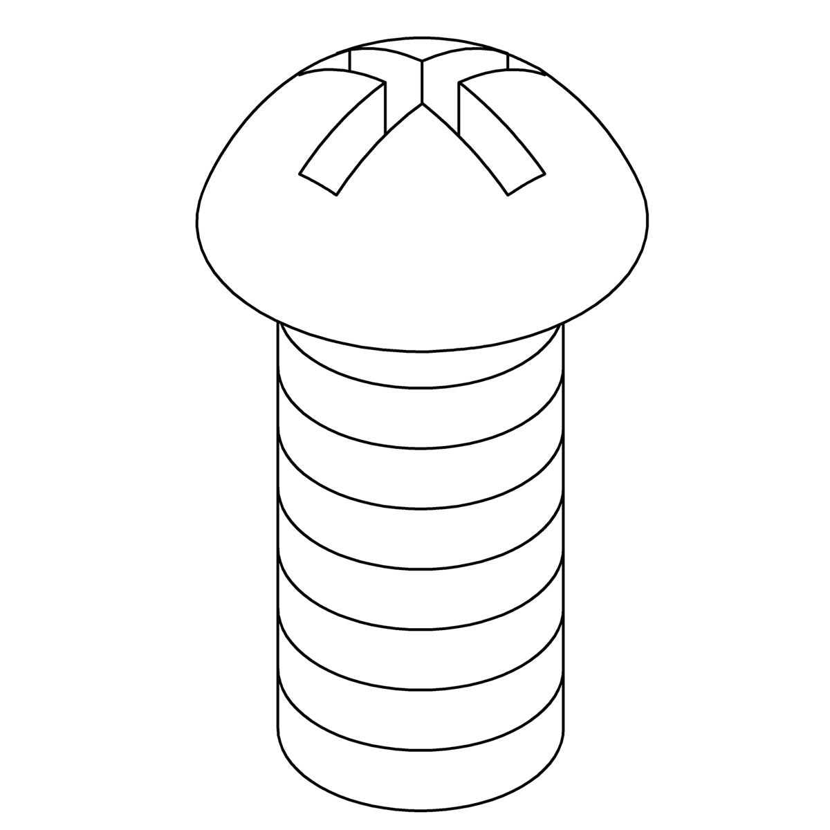 KOHLER K-1447643 Screw, 8-32Unc X 0.375, Round
