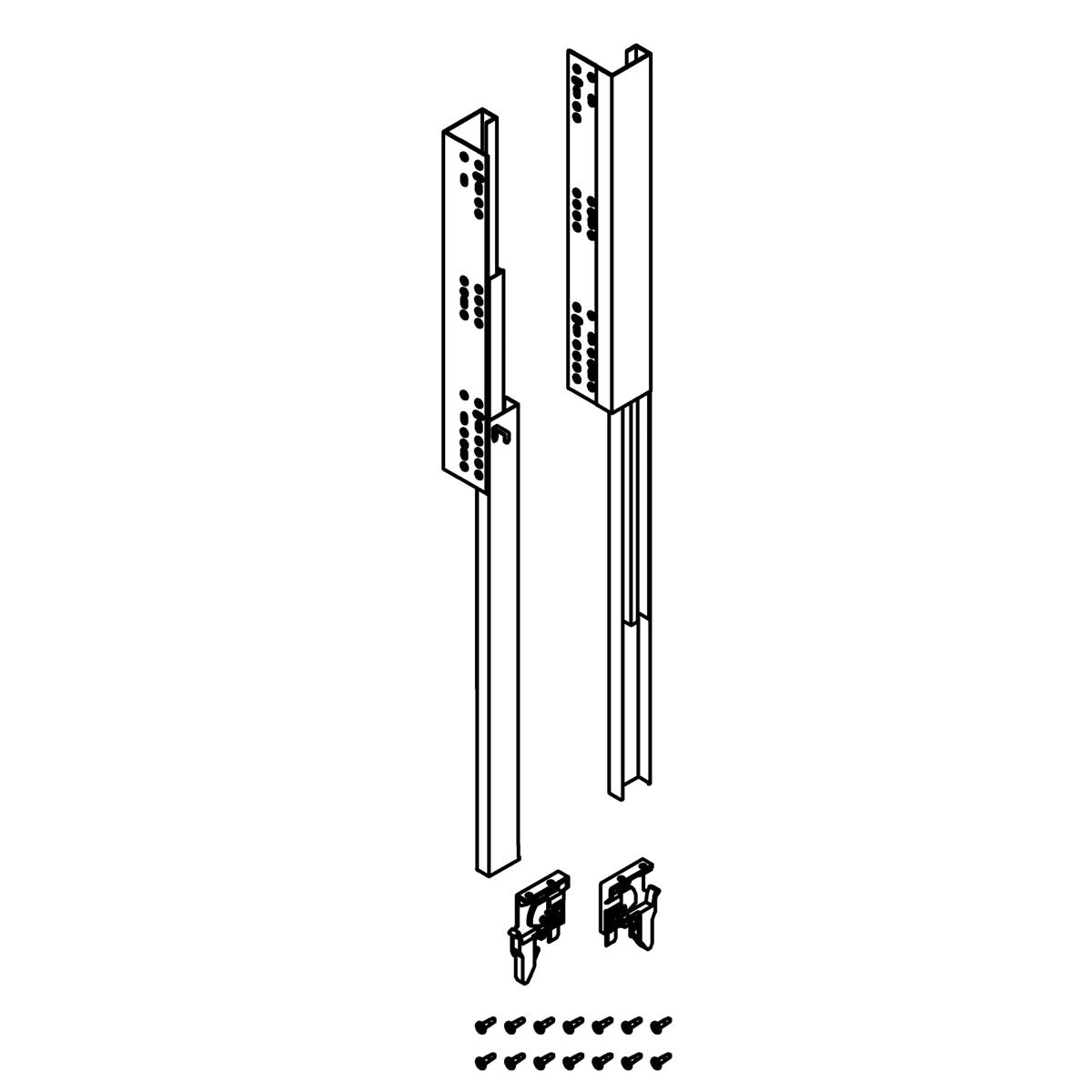 KOHLER K-1557934 KIT, 18IN DRAWER SLIDES WITH CLIPS, PAIR