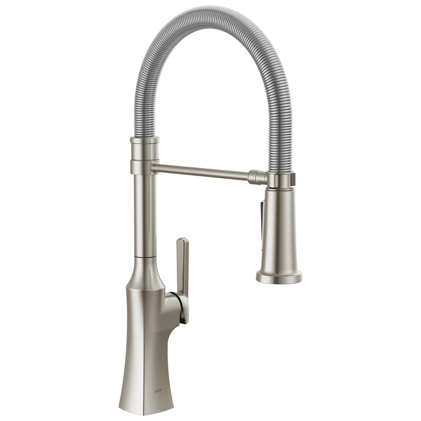 Single Handle Pull-Down Kitchen Faucet With Spring Spout