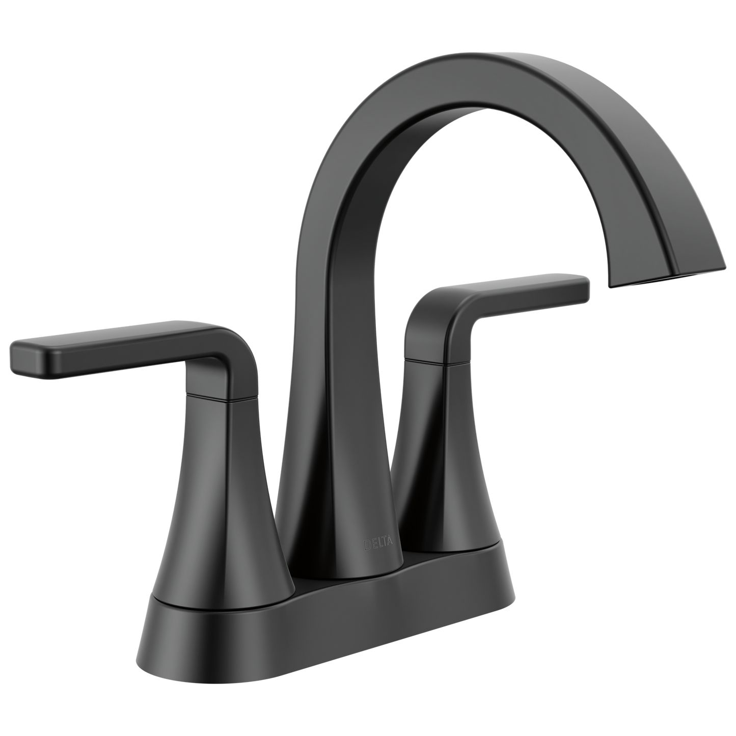 Delta Lineax 2562LF Two Handle Centerset Bathroom Faucet - Matte Black