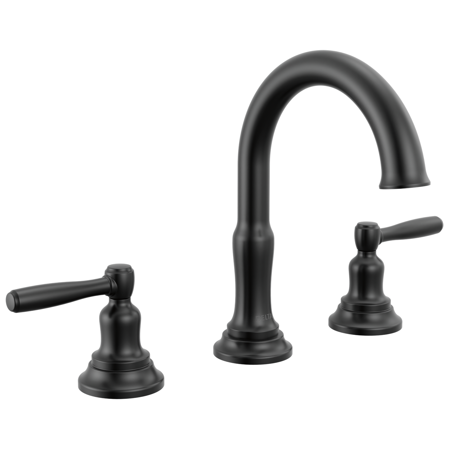 Delta Roe 35985LF Two Handle Widespread Bathroom Faucet - Matte Black