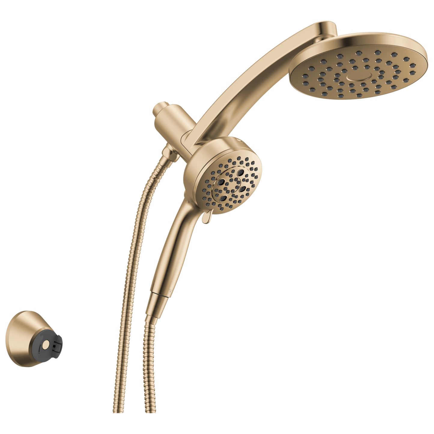 Delta Universal Showering Components 58600 PivotPro 3-in-1 Combination Shower - Lumicoat Champagne Bronze