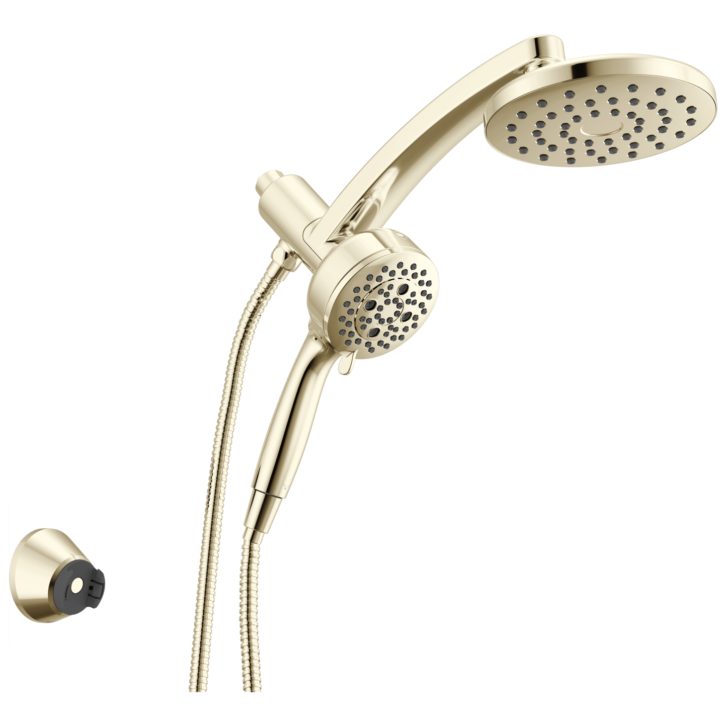 Delta Universal Showering Components 58600 PivotPro 3-in-1 Combination Shower - Lumicoat Polished Nickel