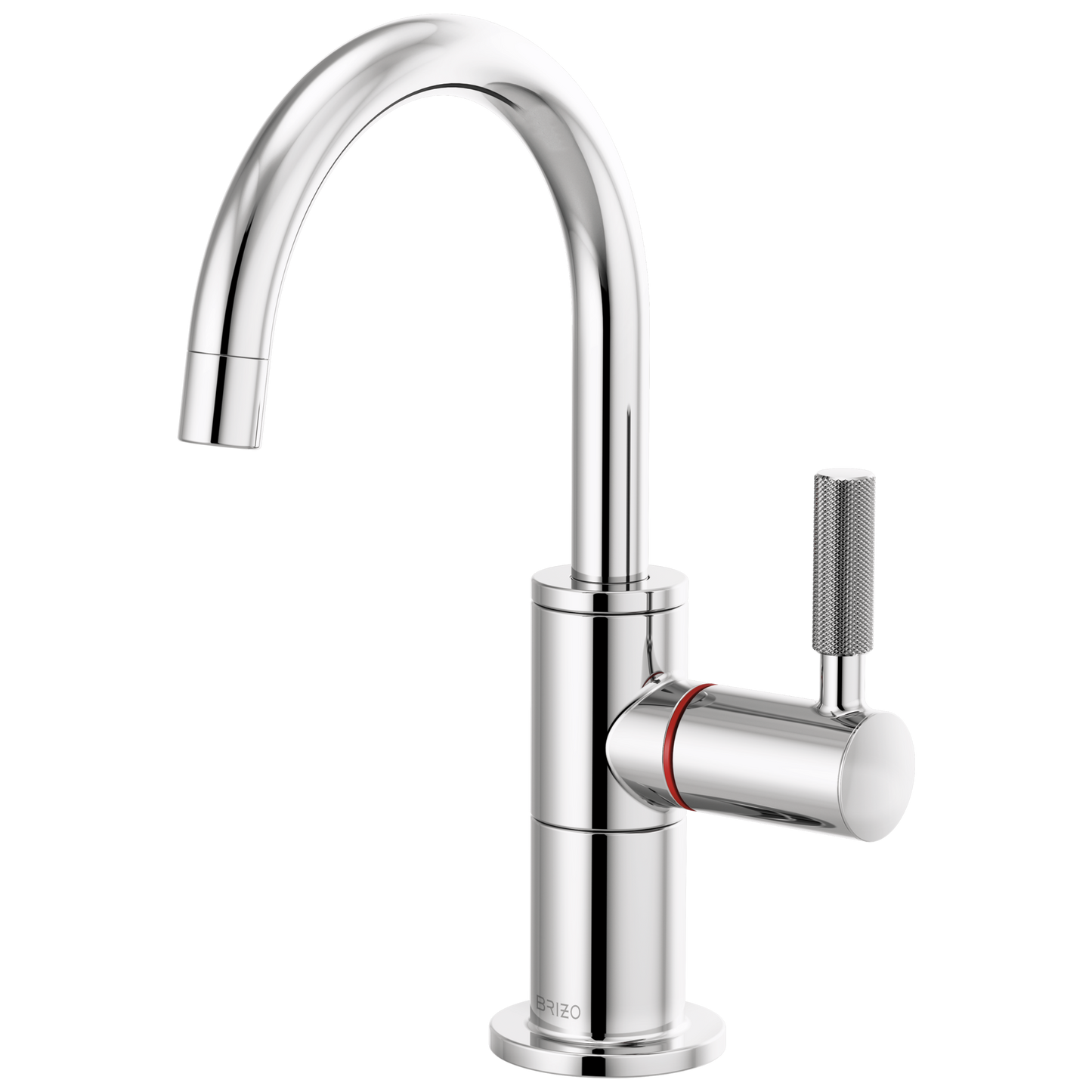 Brizo Litze 61343LF Instant Hot Faucet with Arc Spout and Knurled Handle - Chrome