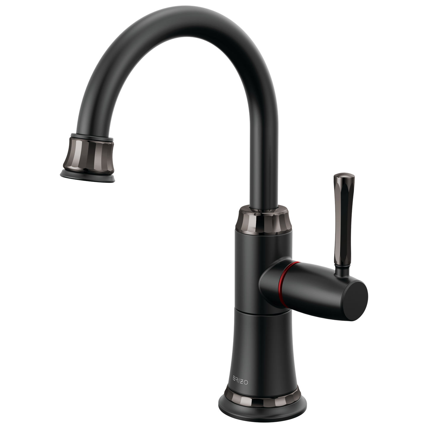 Brizo Tulham 61358LF Instant Hot Faucet - Matte Black / Brilliance Black Onyx