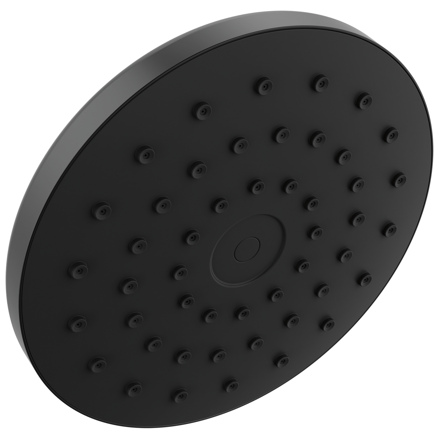 Delta Universal Showering Components 75103BL PivotPro Raincan Shower Head with TouchClean Spray Face - Matte Black