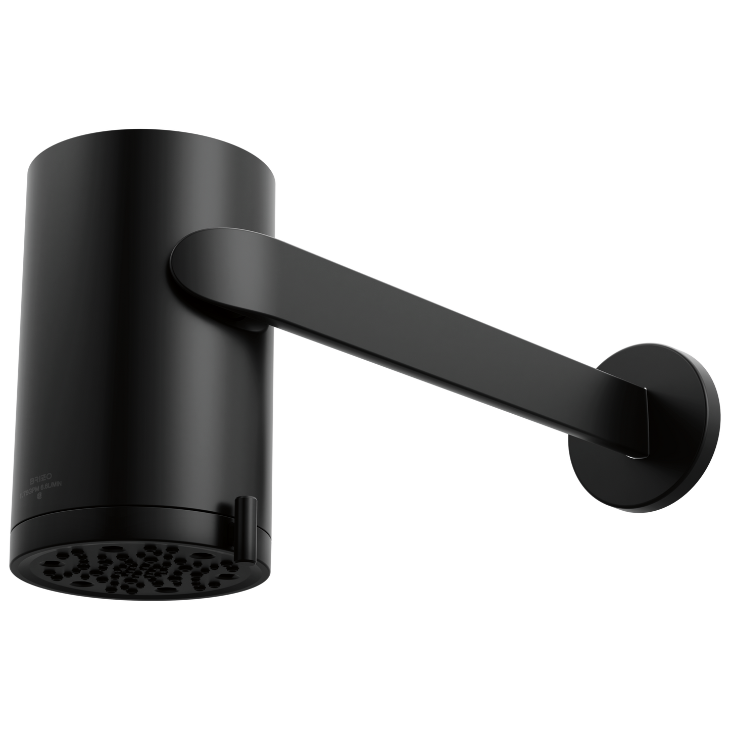 Brizo Roccesco 873110 Multi-Function Sconce Wall Mount Shower Head with Shower Arm and Flange - 1.75 GPM - Matte Black