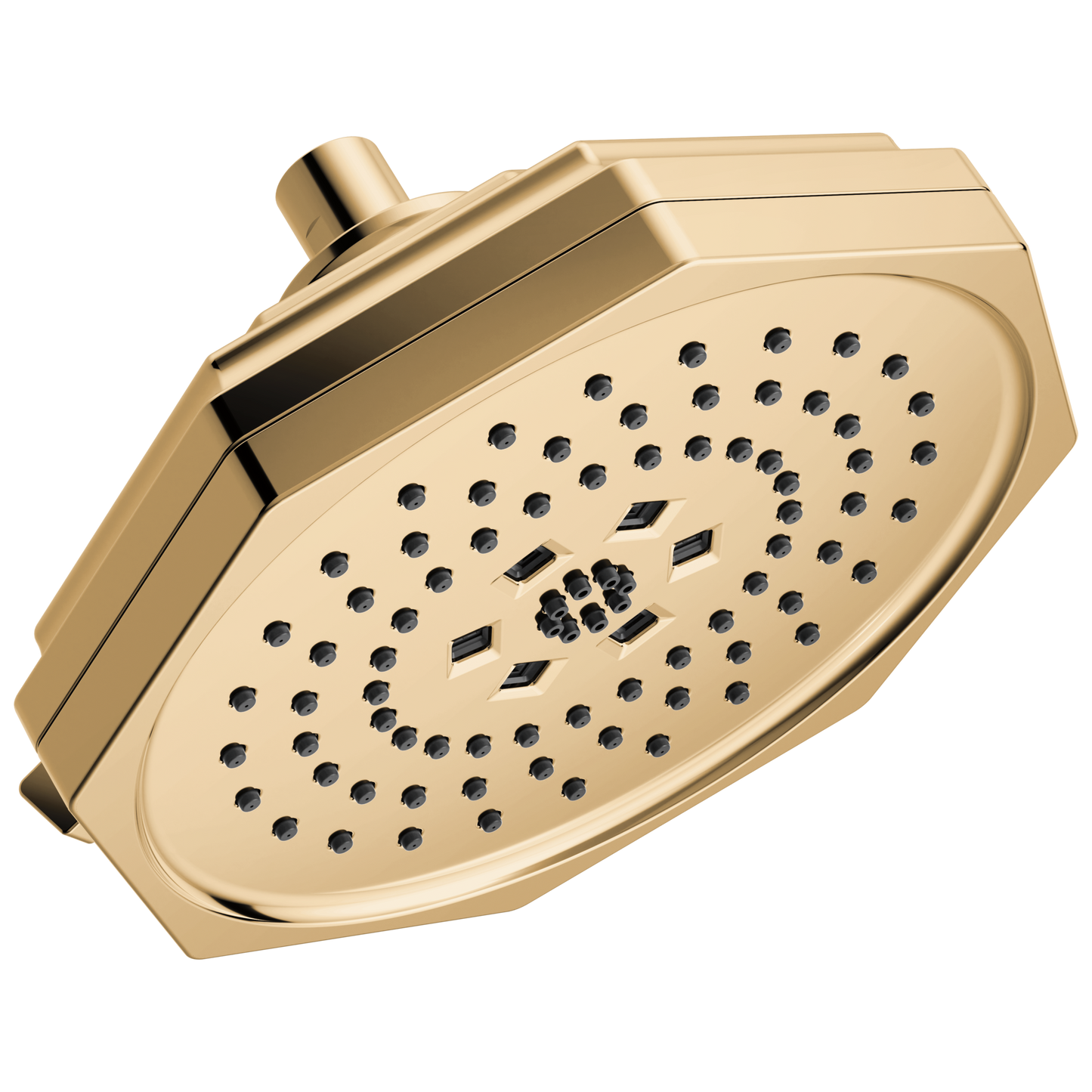 Brizo Beauclere 87465 8" H2OKINETIC Multi-Function Shower Head - Polished Gold