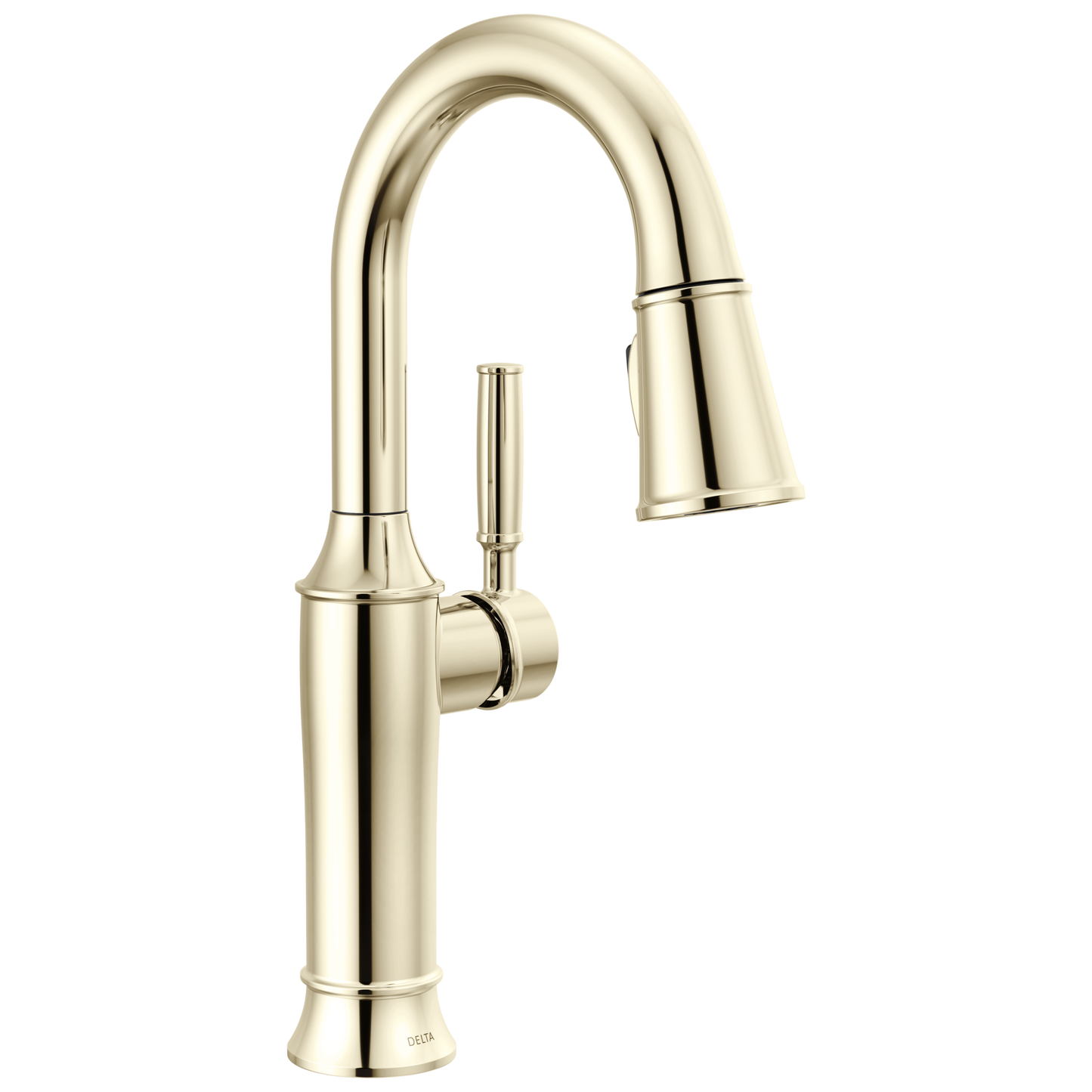 Delta Renaldi 9984 Single Handle Pull-Down Bar / Prep Faucet - Lumicoat Polished Nickel