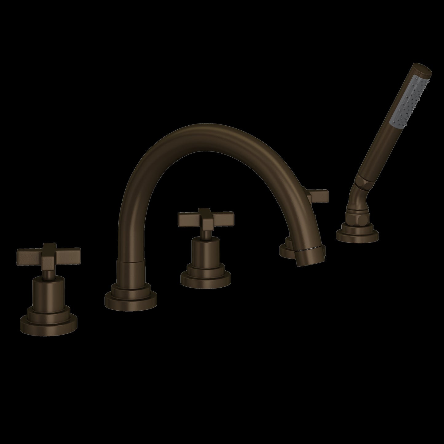 ROHL A2214 Lombardia® 5-Hole Deck Mount Tub Filler With C-Spout