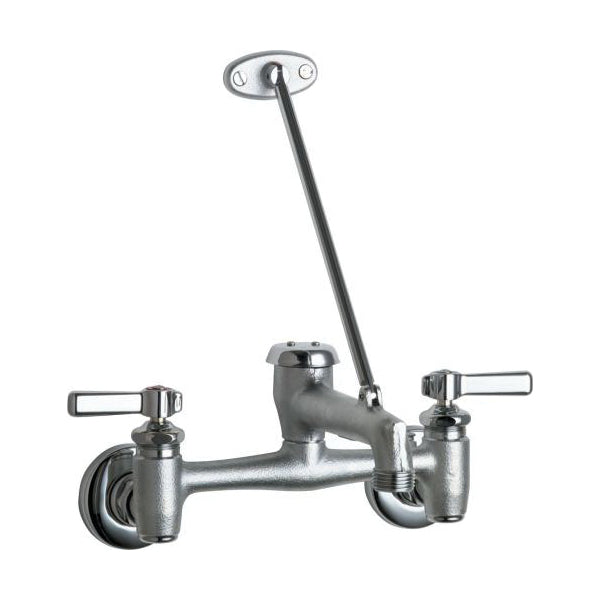 Geberit 897-RCF 2-Handle, Wall, Manual Sink Faucet, Rough Chrome