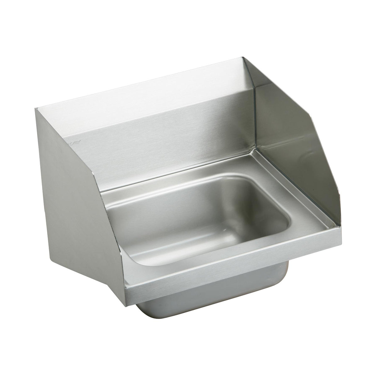 Elkay Stainless Steel 16-3/4" x 15-1/2" x 13" Single Bowl Wall Hung Handwash Sink w/Side Splashes