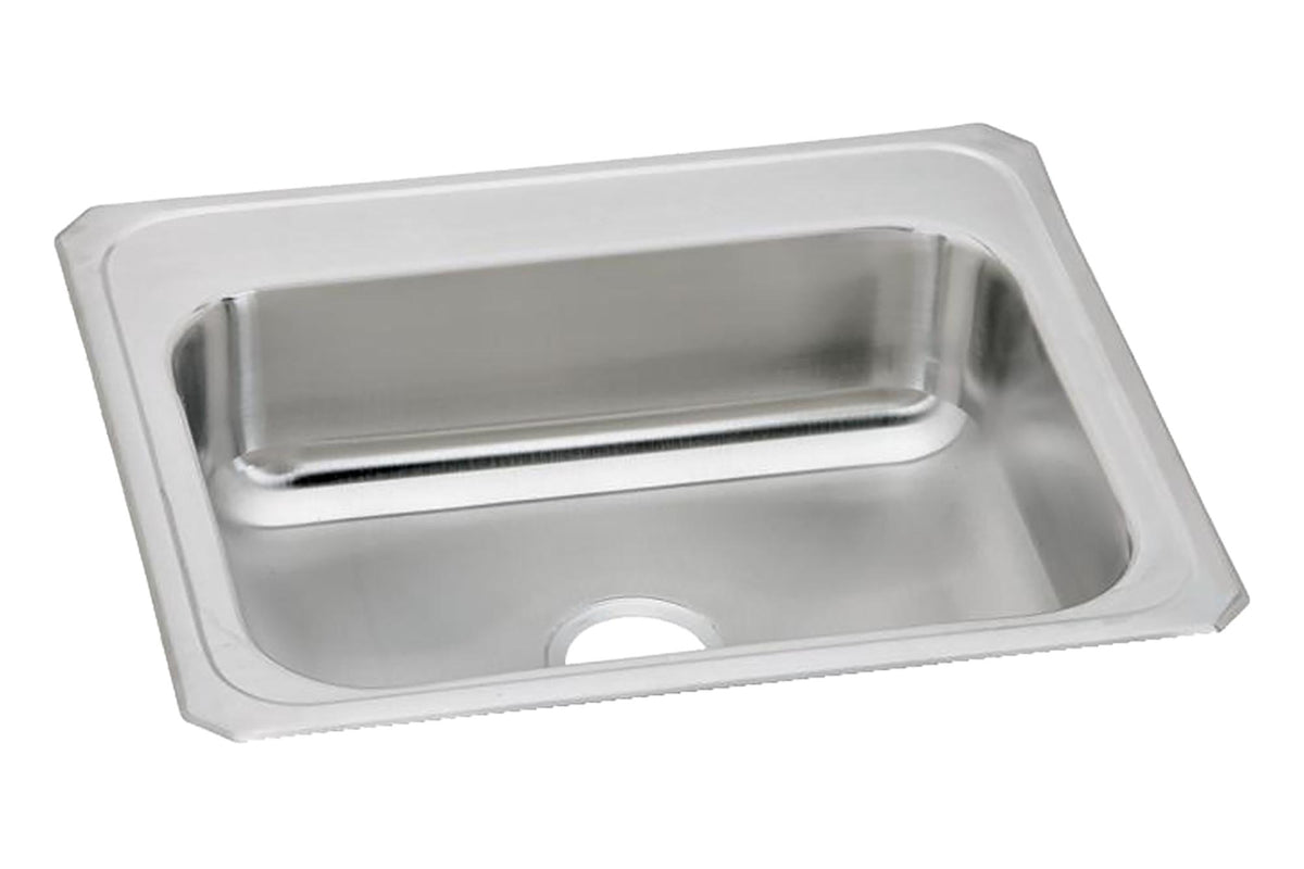 Elkay Celebrity Stainless Steel 25" x 22" x 7" 0-Hole Single Bowl Drop-in Sink