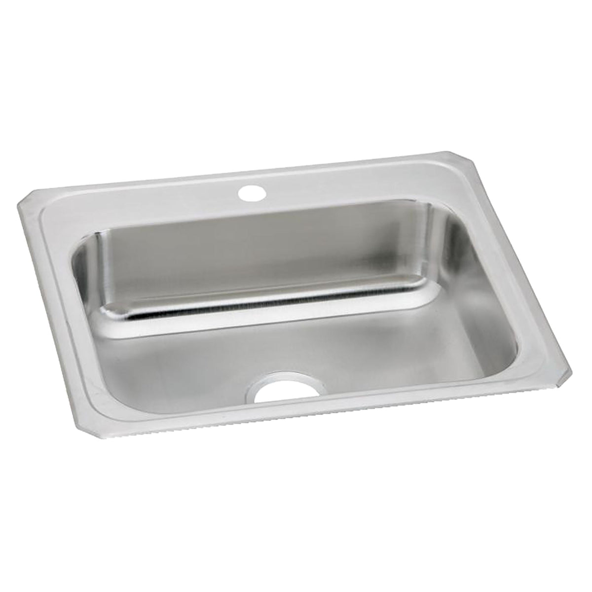 Elkay Celebrity Stainless Steel 25" x 22" x 7" 1-Hole Single Bowl Drop-in Sink
