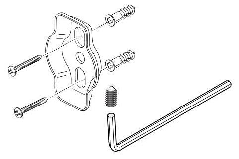 Delta Ashlyn RP100081 Mounting Bracket with Screws
