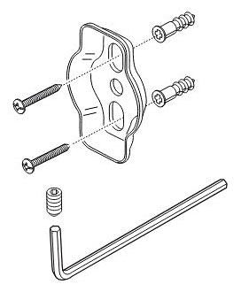 Delta Lahara RP100082 Mounting Bracket with Screws