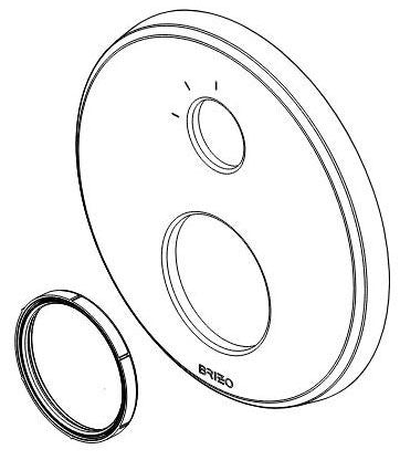 Brizo Levoir RP100429PC 3F Escutcheon and Valve Seal
