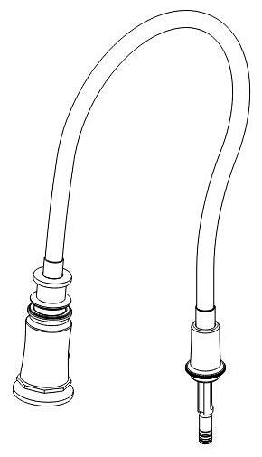 Brizo Rook RP100571PC Hose & Sprayer Assembly - Black