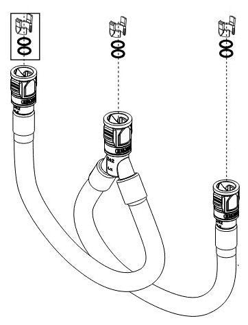 Brizo RP100600 Quick Connect Hose Assembly