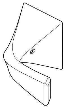 Brizo Virage RP100662BN Wall Mount Tub Filler Handle - Cold