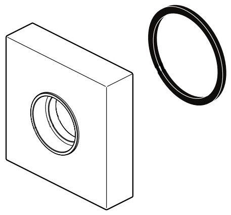 Brizo Siderna RP100668BN Wall Mount Tub Filler Handle Base