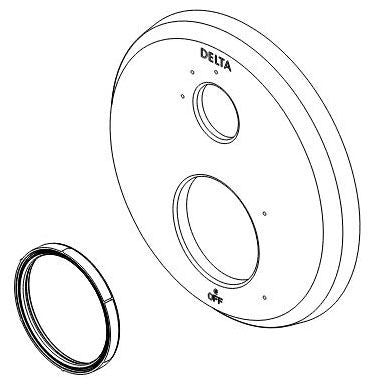 Delta Galeon RP100945PCPR 24S 3F Int Diverter Escutcheon