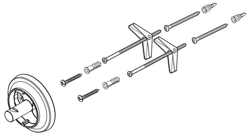 Brizo Invari RP101180NK Slide Bar Mounting Hardware