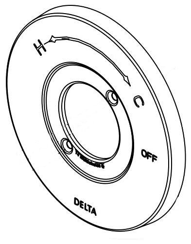 Delta Becker RP101205PC Monitor 14S T/S Escutcheon