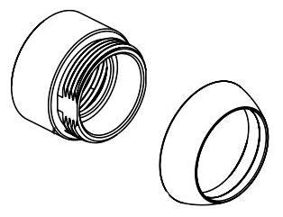 Peerless Apex RP101259OB Bonnet nut and cap