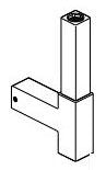 Brizo RP101274PC Shower Column - Square