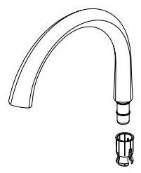 Delta Emmeline RP101347BL Spout Assembly Kitchen