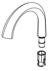Delta Emmeline RP101348ARPR Spout Assembly