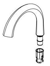 Delta Emmeline RP101348BL Spout Assembly Bar/Prep