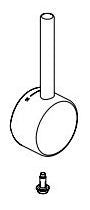 Delta Antoni RP101407PC Handle and setscrew