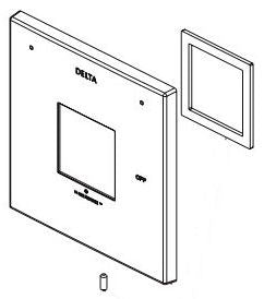 Delta Trillian RP101448PCPR Escutcheon, Gasket and Screw