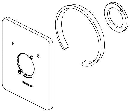 Delta Modern RP101848CZ Escutcheon