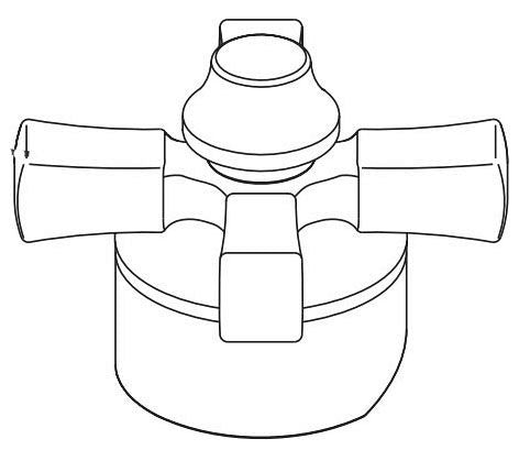 Delta Dorval RP102152BL Cross handle kit
