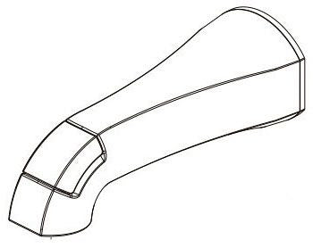 Delta Arcadia RP102177SP Tub Spout - Diverter