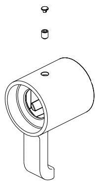 Delta Tetra RP103278SSPR Handle, Set Screw & Button