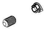 Delta Tetra RP103279CZ Set Screw, Cover & Button