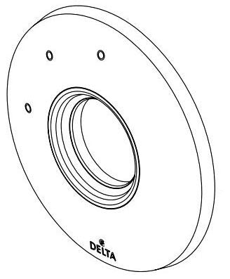 Delta Tetra RP103297CZPR 3 Function Escutcheon
