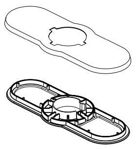 Delta Kayra RP103370SS 3 Hole Escutcheon